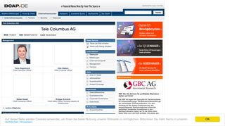 
                            9. Tele Columbus AG - Aktuelle Finanznachrichten und Börseninfos ...