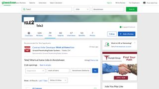 
                            12. Tele2 Work at home Jobs in Amstelveen | Glassdoor