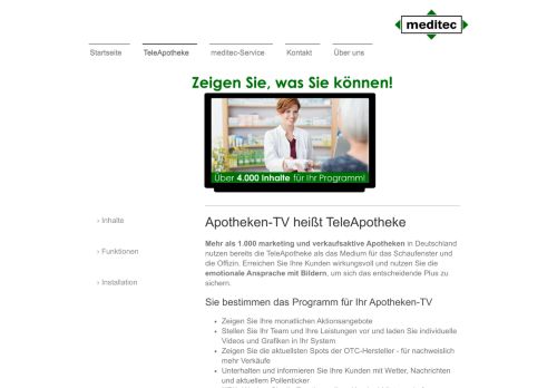 
                            5. TeleApotheke - Sie sind der Komponist in Ihrer Apotheke - meditec