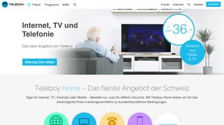 
                            4. Teleboy: Internet, TV, Festnetz und Mobile