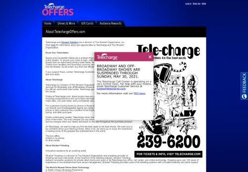 
                            3. Telecharge, Official Site for Broadway Tickets, Theater Tickets, and ...