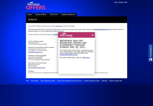 
                            5. Telecharge Phone and Email, Official Site for Broadway Tickets ...