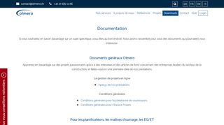 
                            4. Téléchargements - Documents et brochures | OLMeRO SA