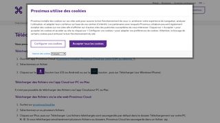 
                            3. Télécharger des fichiers depuis le cloud | Proximus