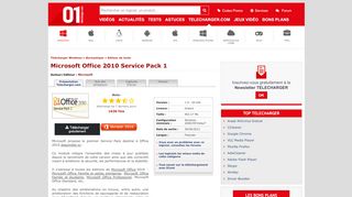 
                            13. Télécharger Microsoft Office 2010 Service Pack 1 - 01net.com ...