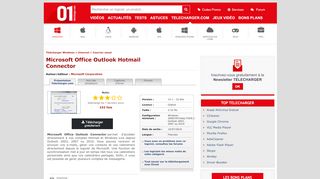 
                            2. Télécharger Microsoft Office Outlook Hotmail Connector - 01net.com ...