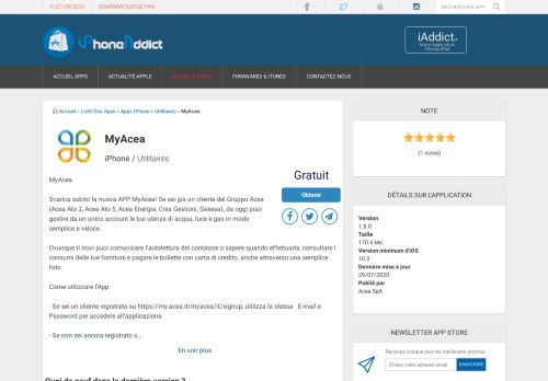 
                            10. Télécharger MyAcea pour iPhone sur l'App Store (Utilitaires)