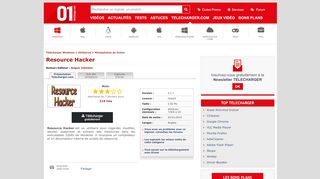 
                            3. Télécharger Resource Hacker - 01net.com - Telecharger.com