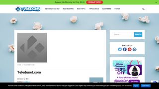 
                            4. Teledunet.com Addon for Kodi - TV Addons
