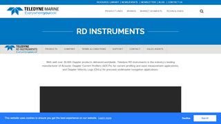 
                            7. Teledyne RD Instruments - Acoustic Doppler Current Profilers (ADCPs)