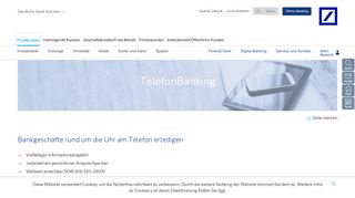 
                            7. Telefon-Banking – Deutsche Bank Privatkunden