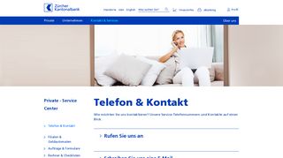 
                            12. Telefon & Kontakt | zkb.ch