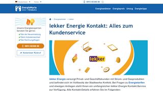 
                            13. Telefon und Kontakt von lekker - Energiemarie