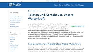 
                            3. Telefon und Kontakt von Unsere Wasserkraft - stromliste.at