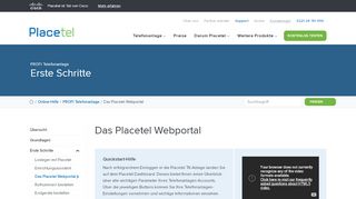 
                            7. Telefonanlage: das Placetel Dashboard - Placetel Online-Hilfe