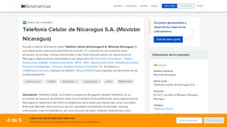 
                            11. Telefonía Celular de Nicaragua S.A. (Movistar Nicaragua ...
