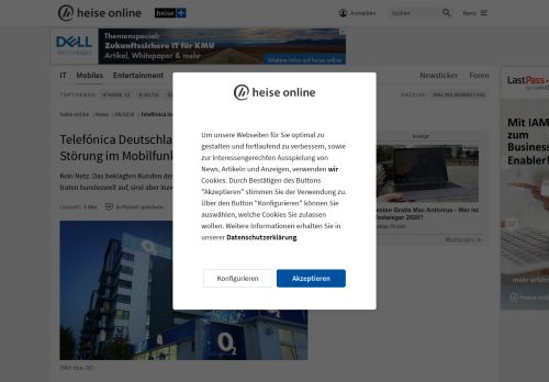 
                            10. Telefónica Deutschland: Bundesweite Störung im Mobilfunknetz von ...
