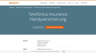 
                            8. Telefónica Insurance Handyversicherung Kontakt - Aboalarm