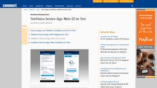 
                            9. Telefónica Service-App: Mein O2 im Test - connect
