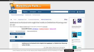 
                            12. telefonieren im Ausland nicht möglich bei mobilcom Debitel kein ...