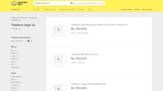 
                            1. Telefono Login X3 - Celulares y Smartphones en Mercado Libre ...