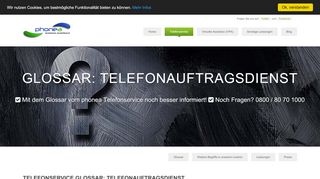 
                            9. Telefonweiterleitung - Telefonservice und ... - Phonea