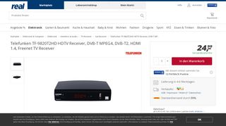 
                            13. Telefunken TF-9820T2HD HDTV Receiver, DVB-T MPEG4, | real