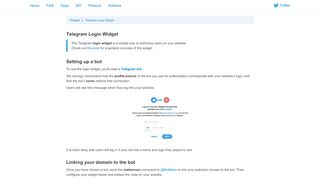 
                            5. Telegram Login Widget - Telegram APIs