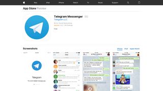 
                            6. Telegram Messenger on the App Store - iTunes - Apple