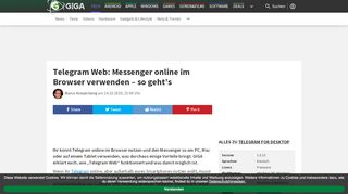 
                            4. Telegram online im Browser verwenden – so geht's – GIGA