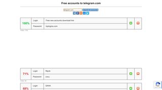 
                            12. telegram.com - free accounts, logins and passwords