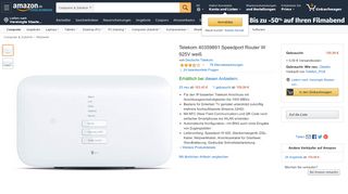 
                            10. Telekom 40359891 Speedport Router W 925V weiß: Amazon.de ...