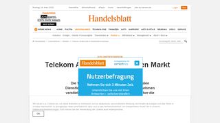 
                            9. Telekom Austria will deutschen Markt aufmischen - Handelsblatt