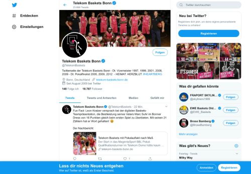 
                            6. Telekom Baskets Bonn (@TelekomBaskets) | Twitter