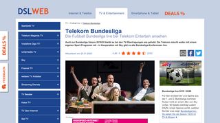 
                            8. Telekom Bundesliga - die Fußball Bundesliga live bei Telekom ...