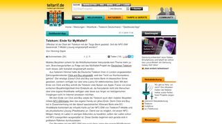 
                            9. Telekom: Ende für MyWallet? - teltarif.de News