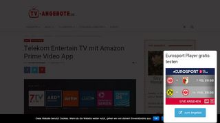 
                            5. Telekom Entertain TV mit Amazon Prime Video App - tv-angebote.de