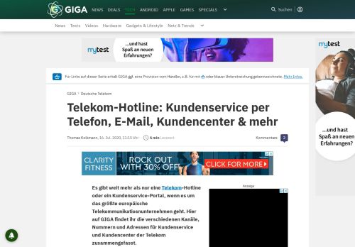 
                            8. Telekom-Hotline: Kundenservice per Telefon, E-Mail, Kundencenter ...