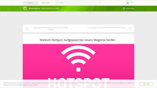 
                            10. Telekom HotSpot: Aufgepasst bei neuen Magenta-Tarifen › iphone ...