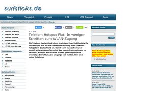 
                            10. Telekom Hotspot Flat: In wenigen Schritten zum WLAN ... - surfsticks.de