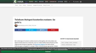 
                            13. Telekom Hotspot kostenlos nutzen: So geht's – GIGA