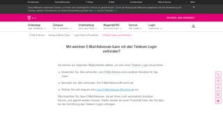 
                            9. Telekom Login E-Mail-Adresse | Telekom Hilfe