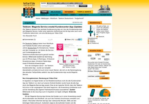 
                            13. Telekom: Magenta Service ersetzt Kundencenter-App (Update) - Teltarif