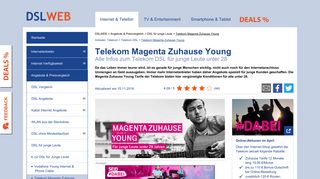 
                            7. Telekom Magenta Zuhause Young - der DSL Tarif für Leute ... - DSLWeb