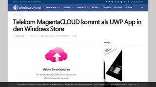 
                            10. Telekom MagentaCLOUD kommt als UWP App in den Windows Store ...