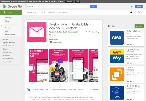 
                            5. Telekom Mail – Apps bei Google Play