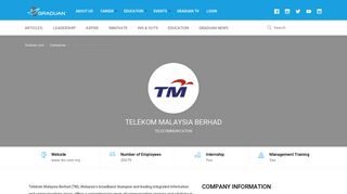 
                            7. TELEKOM MALAYSIA BERHAD - Graduan