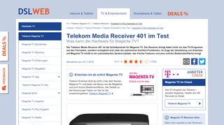 
                            9. Telekom Media Receiver 401 im Test - das leistet die TV Hardware