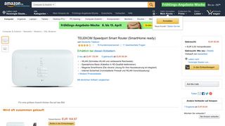 
                            12. TELEKOM Speedport Smart Router: Amazon.de: Computer & Zubehör