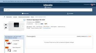 
                            7. Telekom Speedport W 723V ab 99,99 € | Preisvergleich bei idealo.de